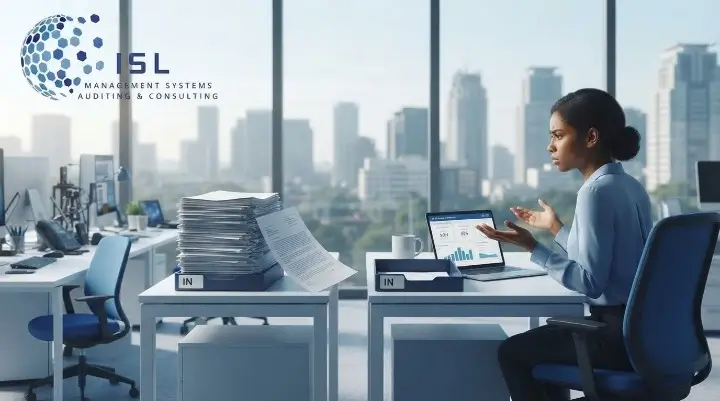 Work waiting between departments, a common process bottleneck